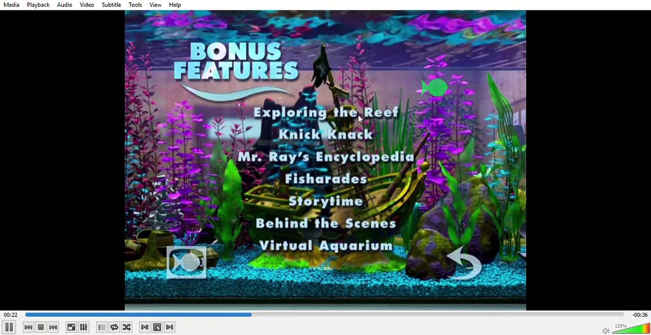 Finding Nemo Dvd Menu Walkthrough Disc 2 Video Dailymotion