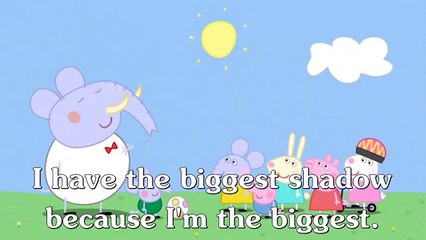 Learn english through cartoon | Peppa Pig with english subtitles | Episode 40: Shadows
