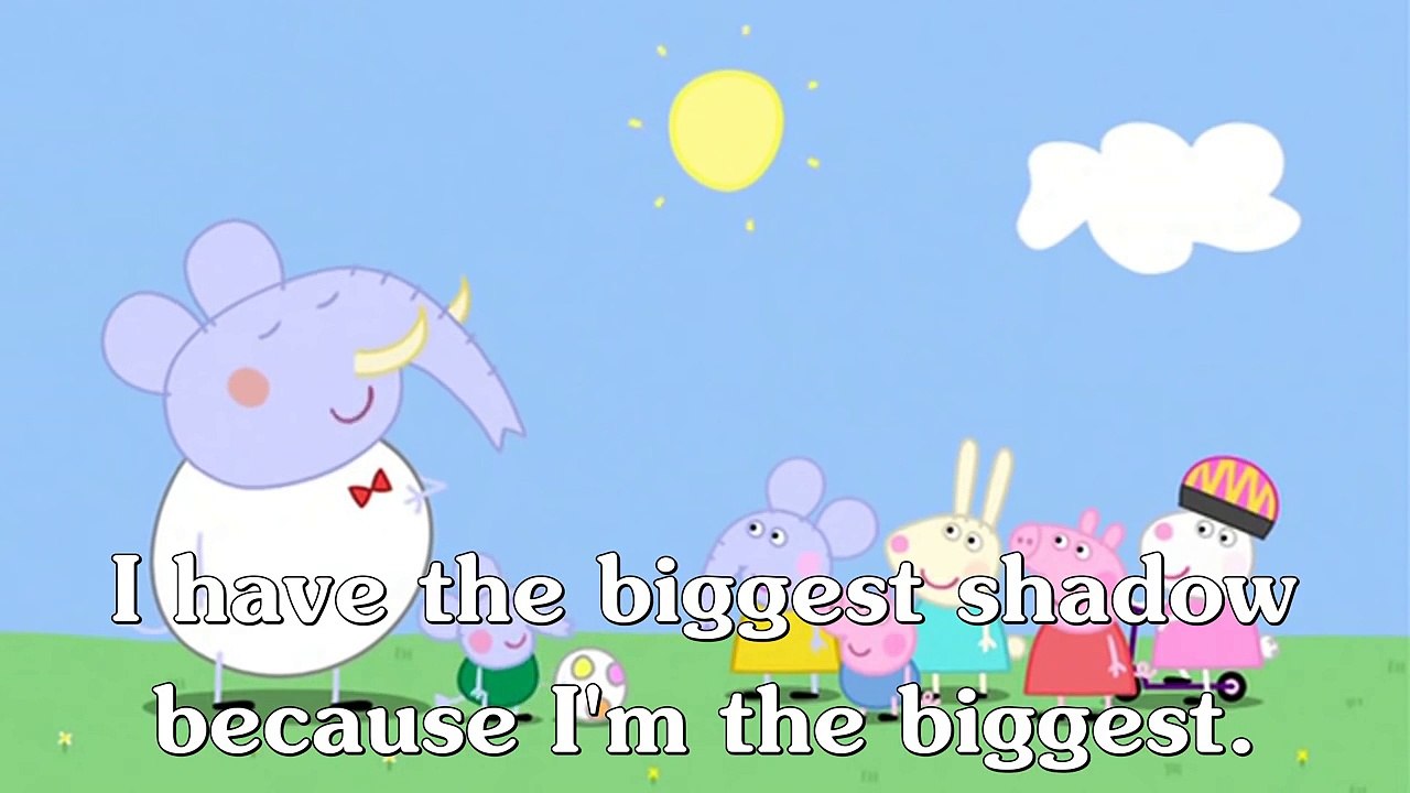 Learn english through cartoon | Peppa Pig with english subtitles | Episode 40: Shadows