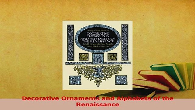 PDF Decorative Ornaments and Alphabets of the Renaissance PDF Online