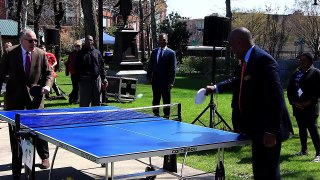Newark College Students Compete in Ping Pong Tournament