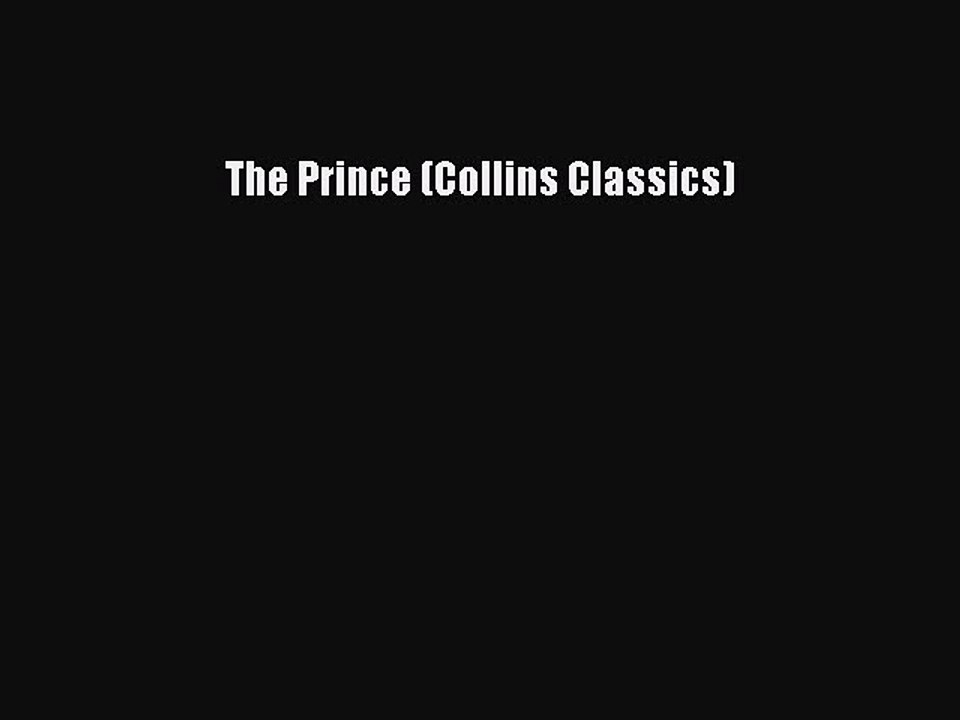 PDF The Prince (Collins Classics)  Read Online