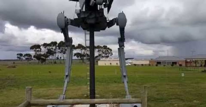 Someone Built a Star Wars Chicken Walker in Their Backyard