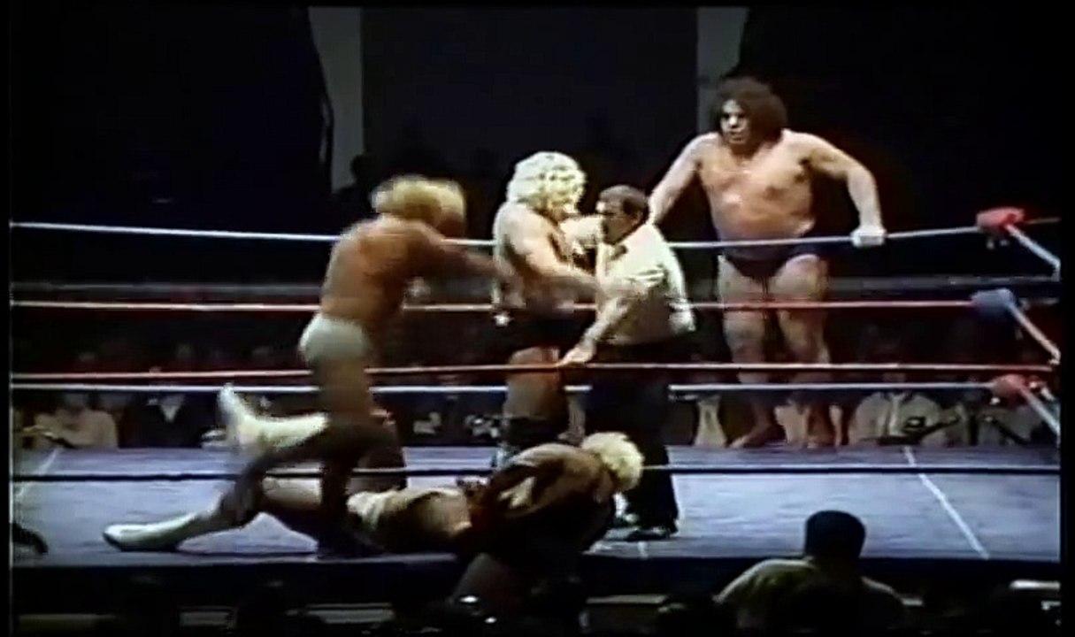 Andre and Hogan vs Heenan, Bockwinkel, Duncum, and Patera