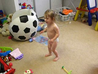 Chloe dancing to the wiggles