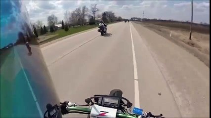 MUST WATCH A leisurely ride turned into a terrifying escape from death after a dog darted onto the road...and it was all caught on camera.