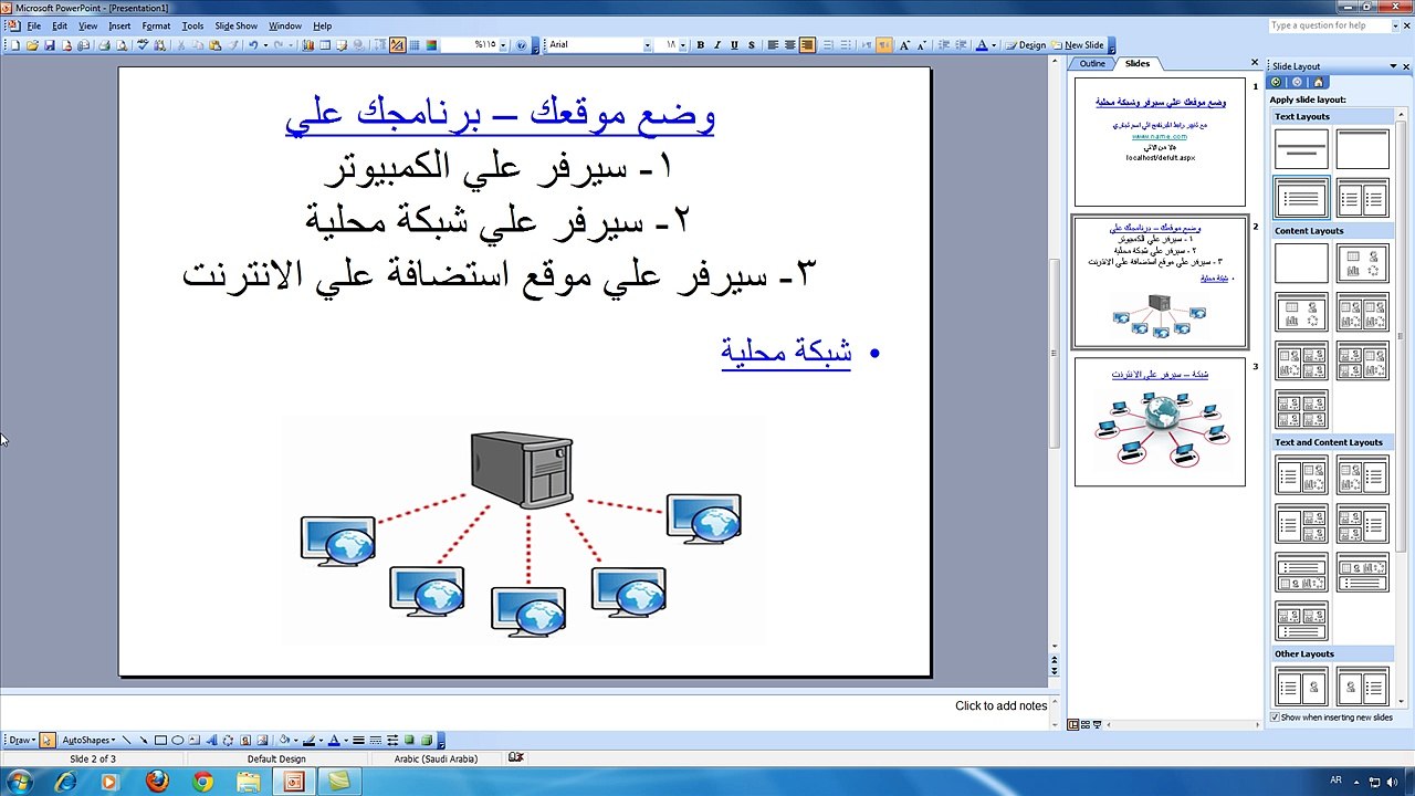 تشغيل الموقع علي شبكة محلية Run asp.net website at localhost network