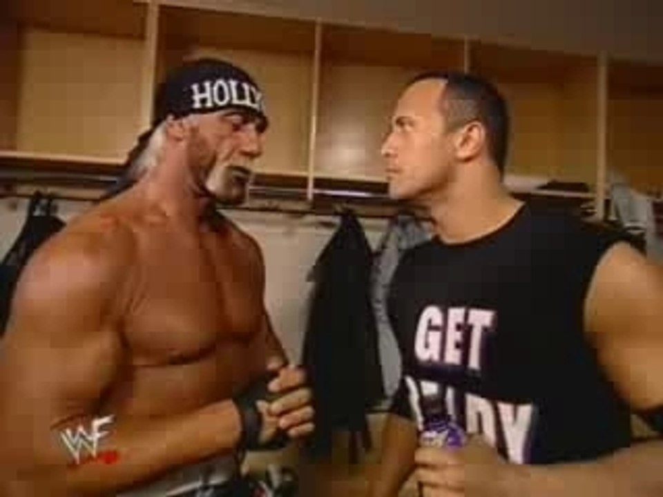 Kane Impersonation of Rock & Hulk Hogan