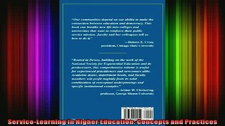 Read  ServiceLearning in Higher Education Concepts and Practices  Full EBook