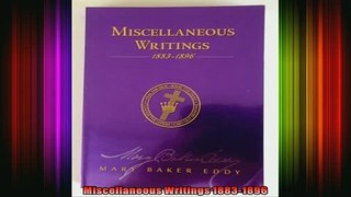 Read  Miscellaneous Writings 18831896  Full EBook