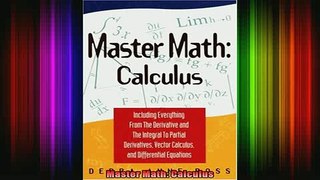 Read  Master Math Calculus  Full EBook