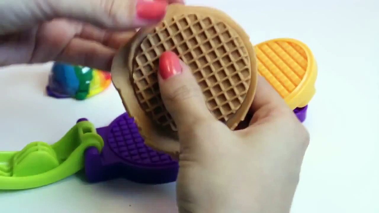 Play Doh Rainbow Popsicles Ice Cream Playdough Play-Doh Scoops 'n Treats Hasbro Toys Playset Part 2