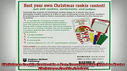 FREE PDF  Christmas Cookie Contest in a Box Everything You Need to Host a Christmas Cookie Contest READ ONLINE