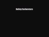 [Read Book] Holley Carburetors  EBook