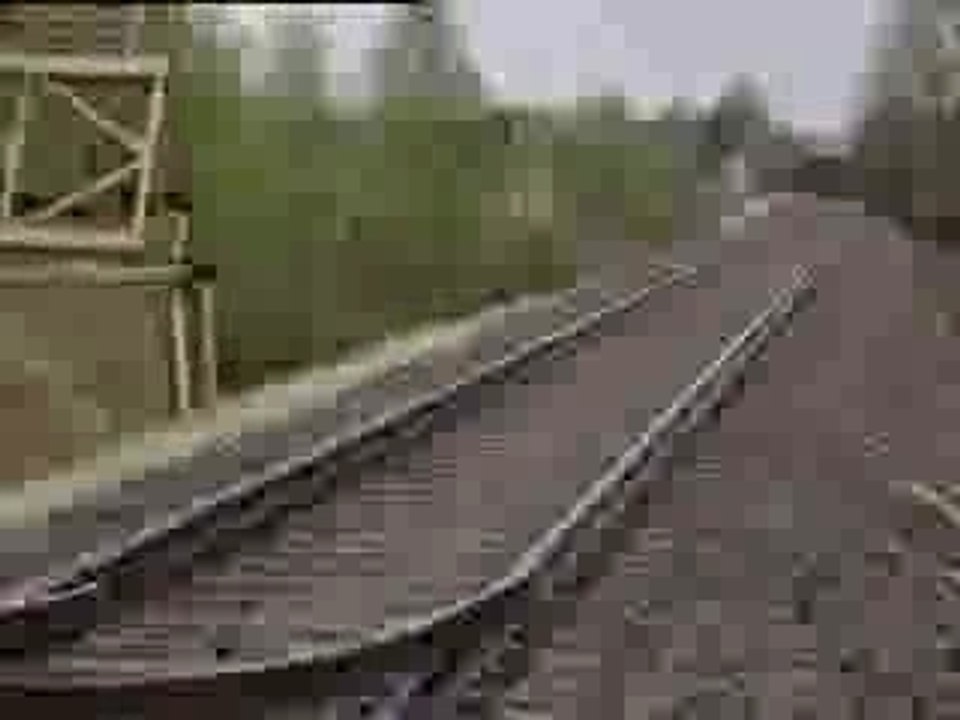 Montagnes russes sur des rails