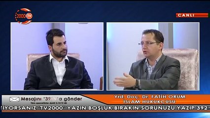 ÜMiT ÖZDEMiR iLE iSLAM VE HAYAT - FATiH ORUM (29.09.2014) TV2000