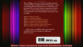 Free Full PDF Downlaod  WorstCase Scenario Survival Handbook College Full EBook