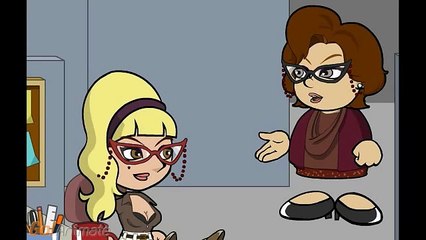 Mona the Cartoon: Mona is nervous