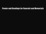 Read Poems and Readings for Funerals and Memorials Ebook Free