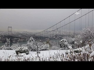 Kar İstanbul'a güzellik kattı