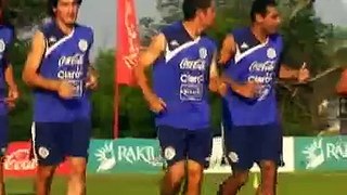 Selección paraguaya entrena en Ypané