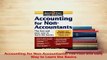 PDF  Accounting for NonAccountants The Fast and Easy Way to Learn the Basics Read Full Ebook