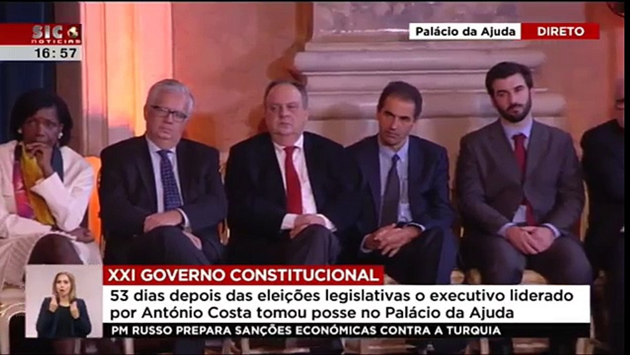Discurso de tomada de posse do Primeiro-Ministro António Costa