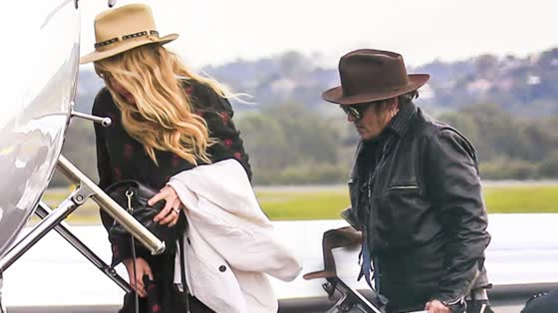 Johnny Depp et Amber Heard quittent l'Australie
