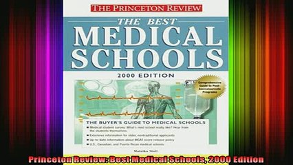 READ book  Princeton Review Best Medical Schools 2000 Edition Full EBook