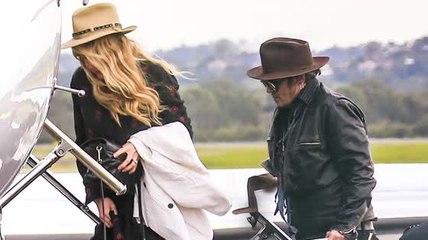 Johnny Depp y Amber Heard salen de Australia