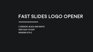 After Effects Template | Royalty Free | Fast Slides Logo Opener