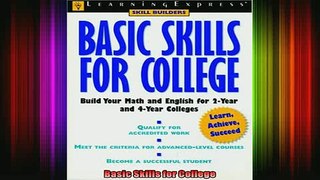 READ book  Basic Skills for College Full EBook