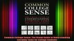 READ book  Common College Sense The Visual Guide to Understanding Everyday Tasks for College Full EBook