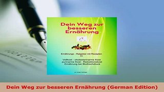 Download  Dein Weg zur besseren Ernährung German Edition Download Full Ebook