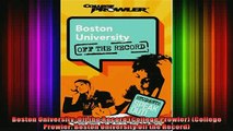 READ book  Boston University Off the Record College Prowler College Prowler Boston University Full Free