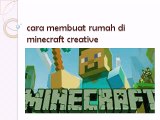 cara membuat rumah di minecraft creative
