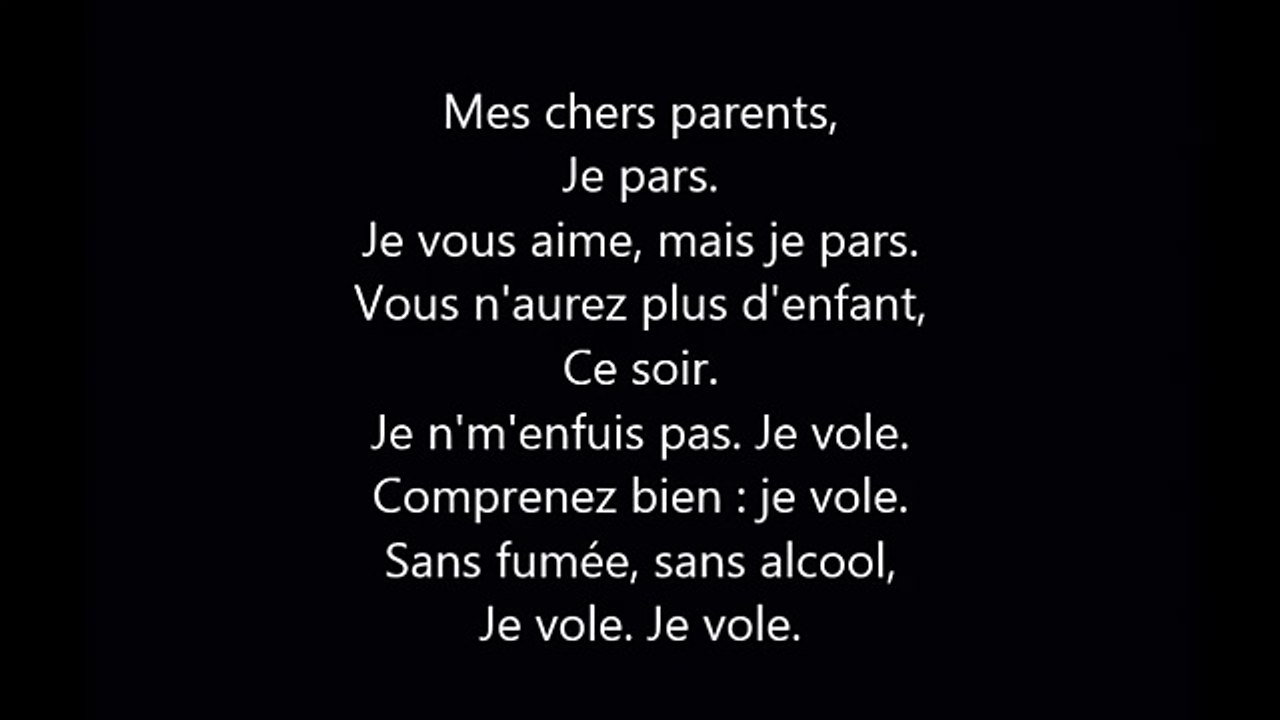 Michel Sardou - Je Vole // (Music Lyrics)