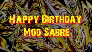 Mod Sabre ~ Happy Birthday