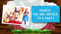 Dinosaur Park personalised video party invitation