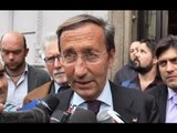 Napoli - Gianfranco Fini in città per sostenere Rivellini sindaco (19.04.16)
