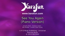 Karaoke See You Again (Piano Version) - Charlie Puth *