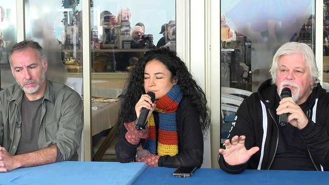 Paul Watson Pierre Robert De Latour Lamya Essemlali Conférence Anti Captivité à Bijou Plage Cannes