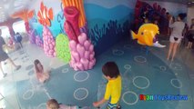 Family Fun in the Mickey Mouse Pool Finding Nemo Splash Pad Disney Cruise Fantasy Play Area for Kids