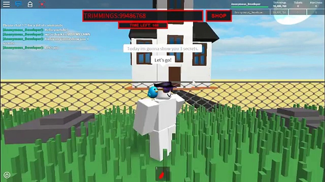 2 SECRET ROOMS AND THE ALIEN OBBY I MOW MY LAWN