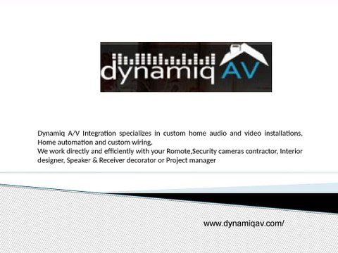 Home Automation Systems and Home Theater Installation