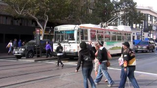 Trolley Bus San Francisco SFMTA - Linie 6 Paranassus Quintara + 14th Ave.