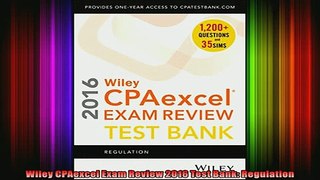 READ book  Wiley CPAexcel Exam Review 2016 Test Bank Regulation Full EBook