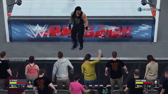 WWE Payback 2016 - Roman Reigns Vs AJ Styles (World Heavyweight Championship) Match HD
