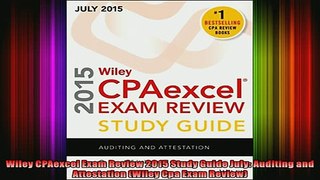 READ book  Wiley CPAexcel Exam Review 2015 Study Guide July Auditing and Attestation Wiley Cpa Exam Full Free
