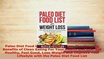 Download  Paleo Diet Food List For Weight Loss The Amazing Benefits of Clean Eating For Your Health Read Online